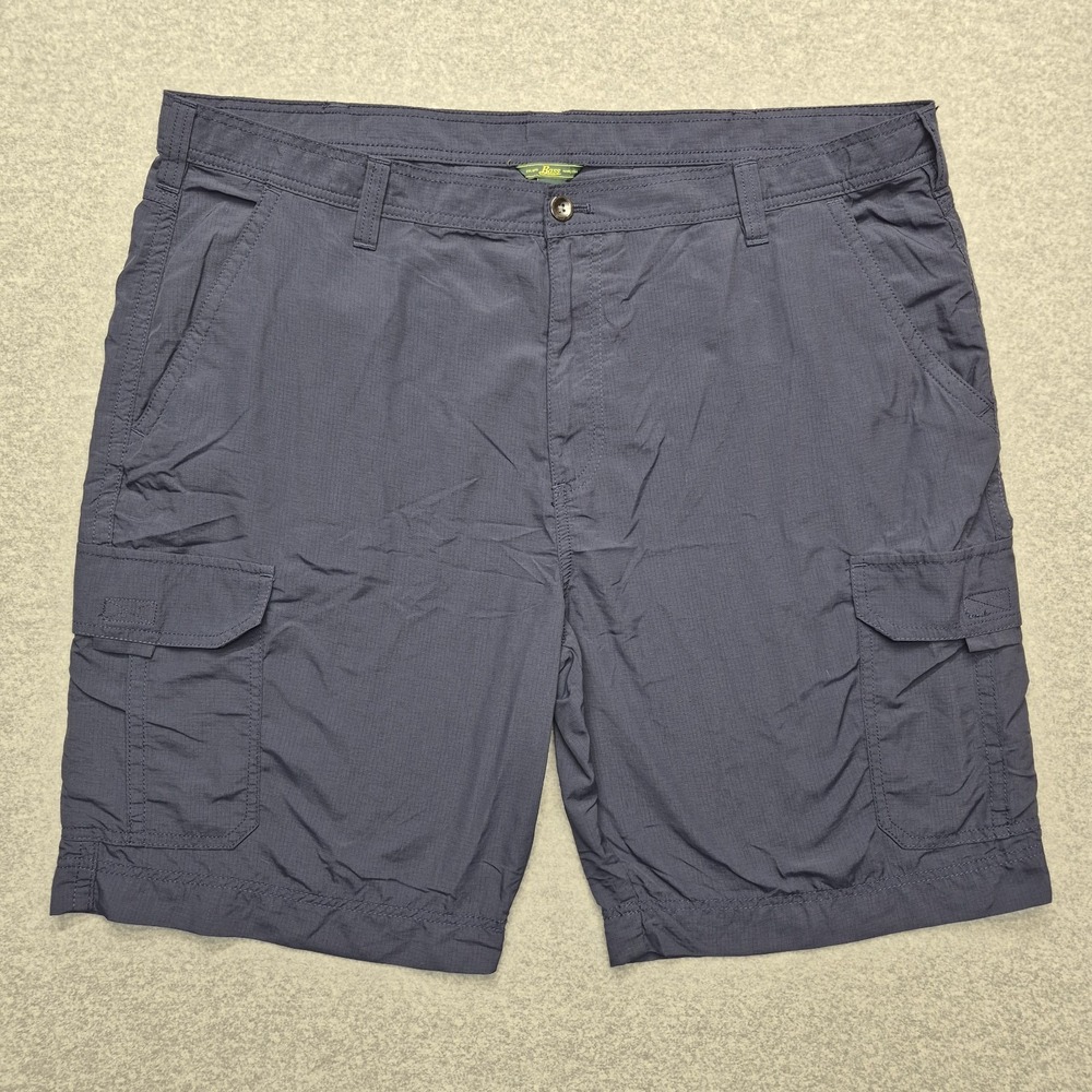G.H. Bass & Co. Cargo Shorts Mens 42x10 Gray Nylon Outdoor Technical Quick Dry